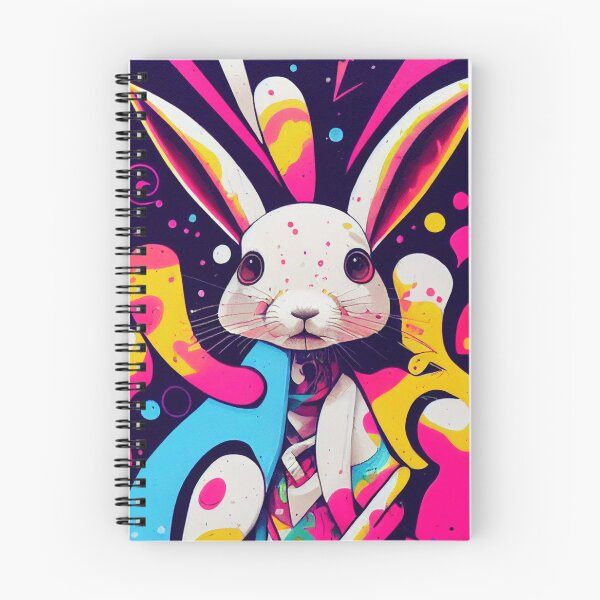 Item preview, Rabbit graffiti various colors designed and sold by keyd-studio.