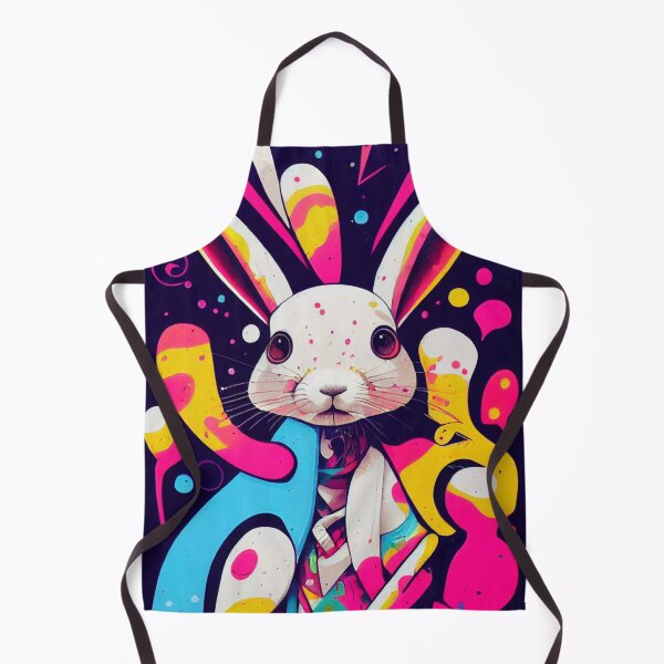 Item preview, Rabbit graffiti various colors designed and sold by keyd-studio.