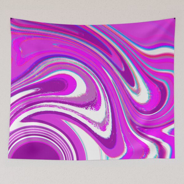 Item preview, Neon Purple, Lilac, Light Purple and White Marble Pattern Design designed and sold by theprintedclub.