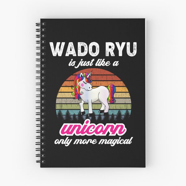 Item preview, Wado Ryu is Like a Unircorn. Only More Magical! Vintage Sunset Karate Instructor Design - Japanese Martial Art Design For A Karate Lover designed and sold by TheKarateStore.