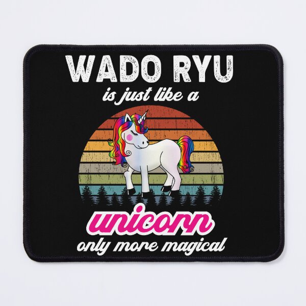 Item preview, Wado Ryu is Like a Unircorn. Only More Magical! Vintage Sunset Karate Instructor Design - Japanese Martial Art Design For A Karate Lover designed and sold by TheKarateStore.