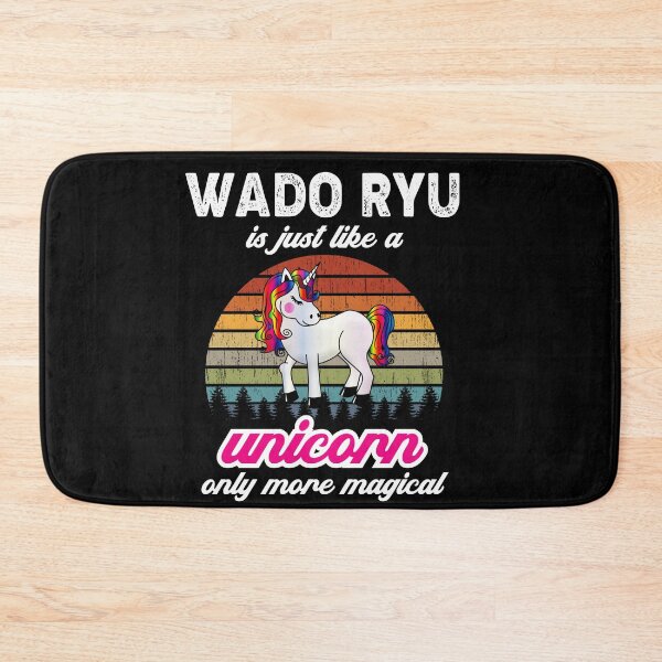 Item preview, Wado Ryu is Like a Unircorn. Only More Magical! Vintage Sunset Karate Instructor Design - Japanese Martial Art Design For A Karate Lover designed and sold by TheKarateStore.
