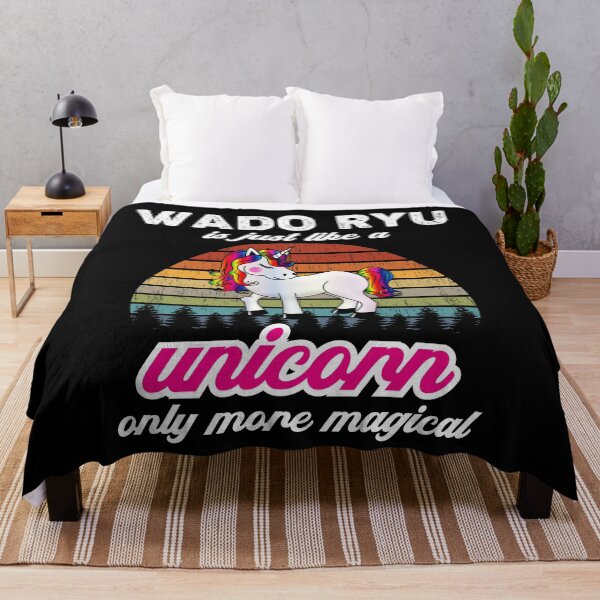 Item preview, Wado Ryu is Like a Unircorn. Only More Magical! Vintage Sunset Karate Instructor Design - Japanese Martial Art Design For A Karate Lover designed and sold by TheKarateStore.