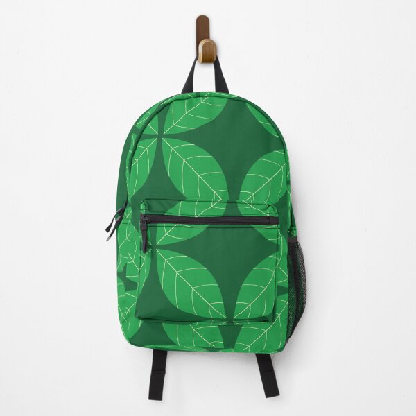 Item preview, Minimalist Retro Green Geometric Leaves Pattern  designed and sold by Yasminepatterns .