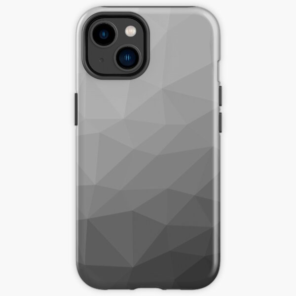 Geometrisches Gittermuster mit grauem Verlauf iPhone Robuste Hülle