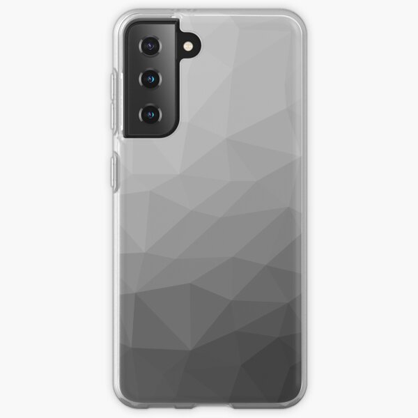 Gray Gradient Geometric Mesh Pattern Samsung Galaxy Soft Case