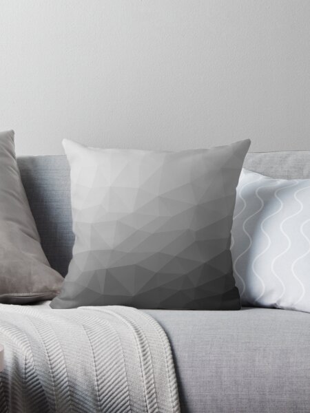Item preview, Gray Gradient Geometric Mesh Pattern grey elegant design designed and sold by PLdesign.