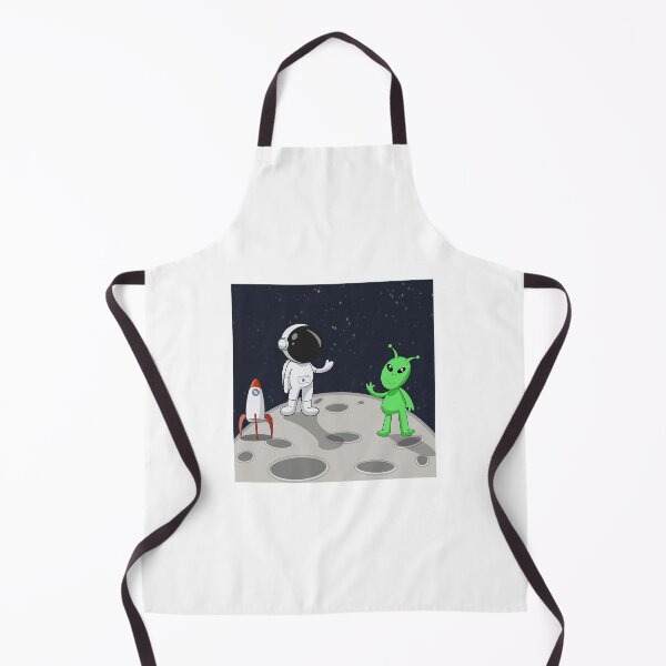Item preview, Astronaut meeting alien life designed and sold by Redheadshiitake.