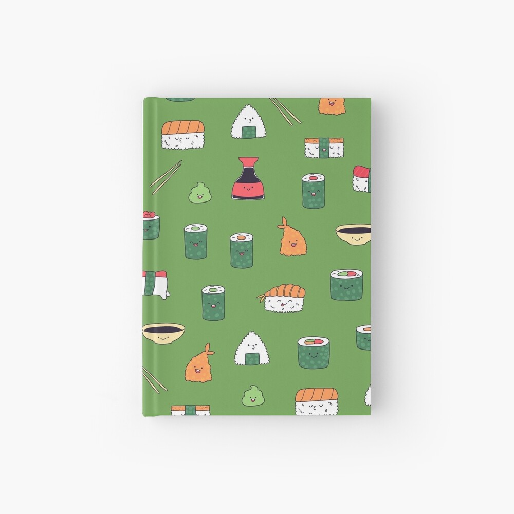 Kawaii sushi Hardcover Journal