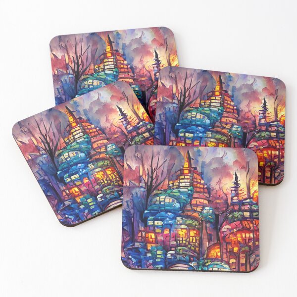 Item preview, colorful houses designed and sold by OverAltruist.