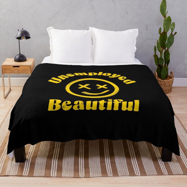Item preview, Unemployed And Beautiful, Colorful Quote  designed and sold by InnaPo ⭐⭐⭐⭐⭐.