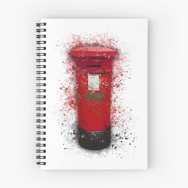 Item preview, Red Post Box Splatter Print designed and sold by Pics-squiggles.