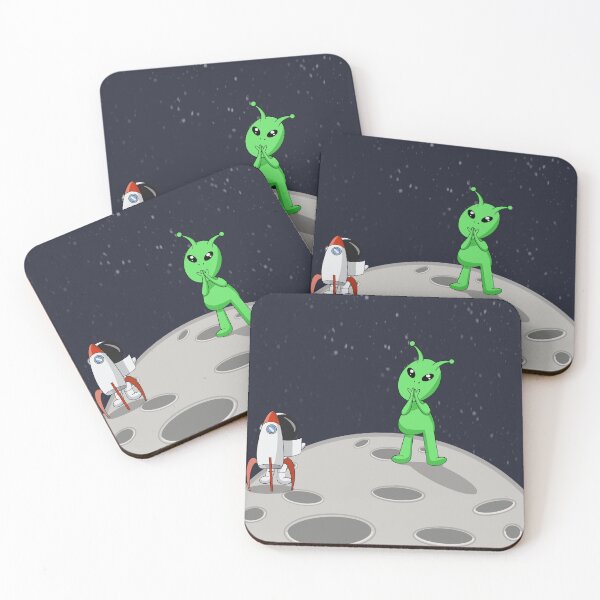 Item preview, Astronaut and alien designed and sold by Redheadshiitake.