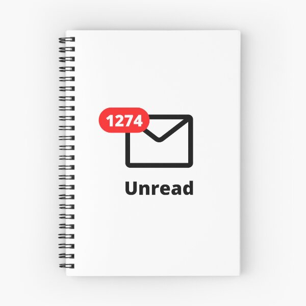 Item preview, Unread Mail - Procrastination funny designed and sold by shanesil.