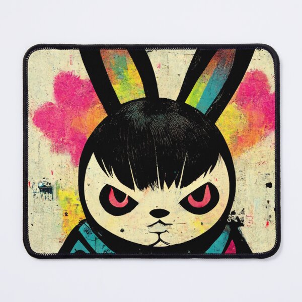 Item preview, Rabbit colorful graffiti designed and sold by keyd-studio.