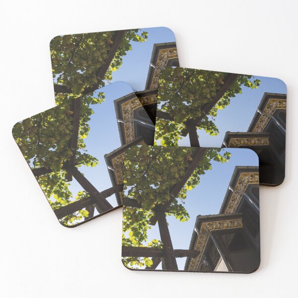 Item preview, Summer Courtyard - Decorated Eaves and Grape Trellis in the Sunshine designed and sold by Georgia Mizuleva.