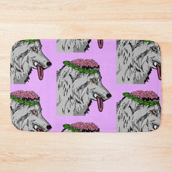 Item preview, Brain Damage Wolf - Leaves Crown designed and sold by Twaingrant.