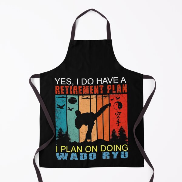 Item preview, Yes, I Do Have A Retirement Plan. I Plan On Doing Wado Ryu! Only More Magical! Vintage Sunset Karate Instructor Design - Japanese Martial Art Design For A Karate Lover designed and sold by TheKarateStore.
