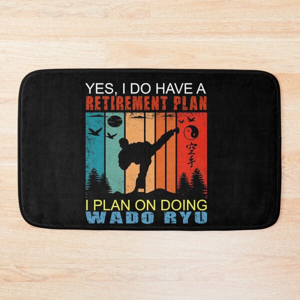 Item preview, Yes, I Do Have A Retirement Plan. I Plan On Doing Wado Ryu! Only More Magical! Vintage Sunset Karate Instructor Design - Japanese Martial Art Design For A Karate Lover designed and sold by TheKarateStore.