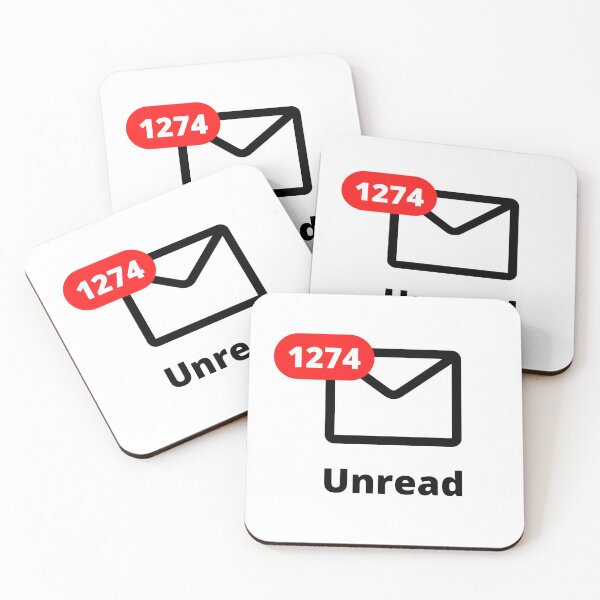 Item preview, Unread Mail - Procrastination funny designed and sold by shanesil.