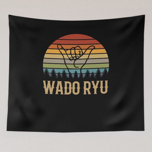 Item preview, Wado Ryu Karate Hand! Only More Magical! Vintage Sunset Karate Instructor Design - Japanese Martial Art Design For A Karate Lover designed and sold by TheKarateStore.