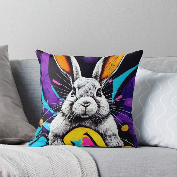 Item preview, Rabbit graffiti color designed and sold by keyd-studio.