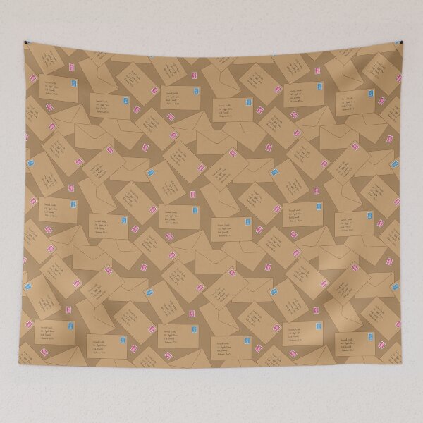 Item preview, Postal Worker Envelope Mail Pattern designed and sold by CreativeTwins.