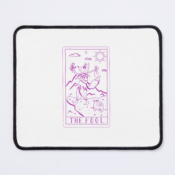Item preview, the fool pink line art tarot card cute gift designed and sold by AnanasArt.
