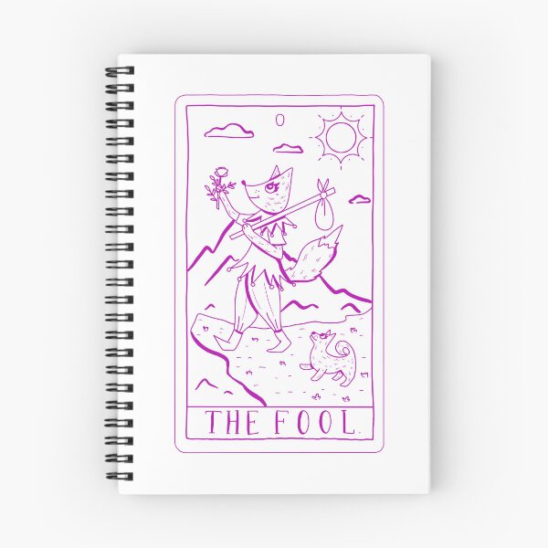 Item preview, the fool pink line art tarot card cute gift designed and sold by AnanasArt.