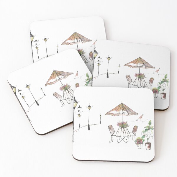 Item preview, Summmer Cafe with Street Lights designed and sold by mila-ola.