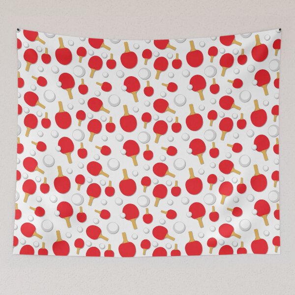 Item preview, Table Tennis Player Ping Pong Paddles Pattern designed and sold by CreativeTwins.