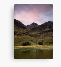 Achnambeithach Cottage Sunrise Canvas Print