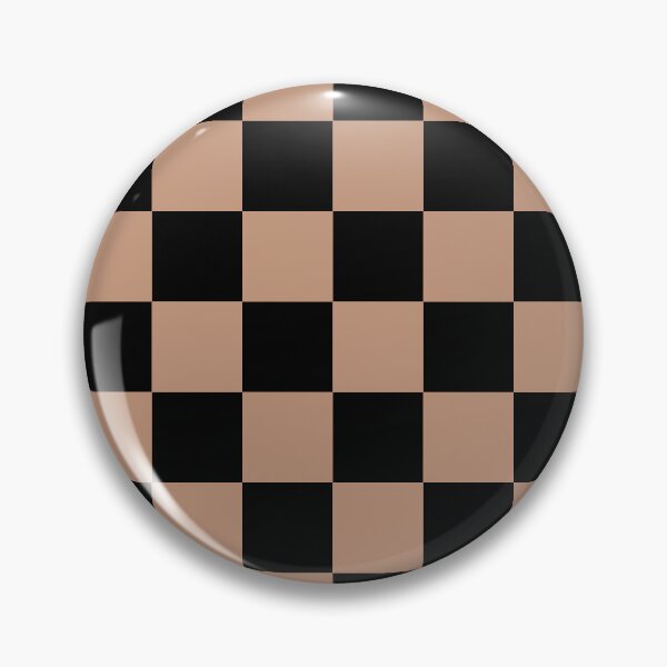 Item preview, Black Peach Checkerboard Pattern Pairs 2023 COTY Desert Carnation 2005-7C designed and sold by ColorOfTheYears.