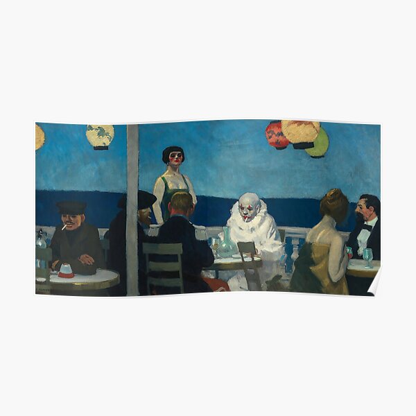 Soir Bleu von Edward Hopper Poster