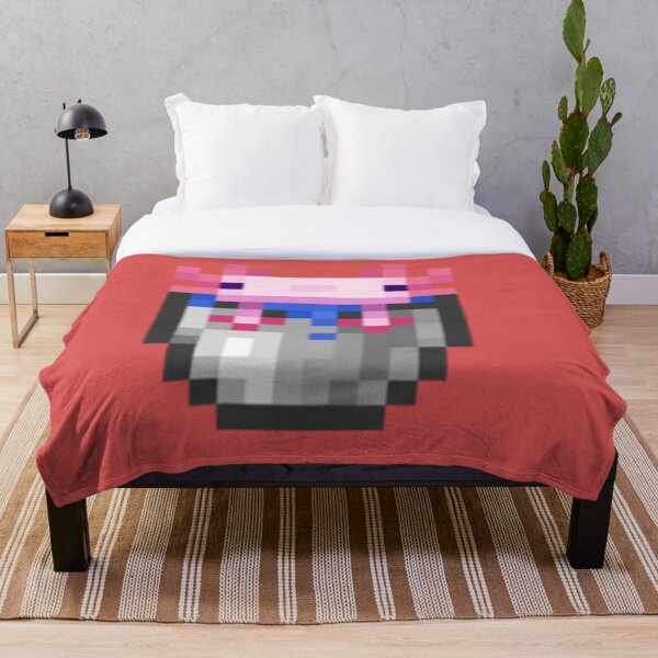 Aperçu de l'œuvre Axolotl dans une poche de t-shirt minecraft pixel axolotl axlotl créée et vendue par GeovaGoodwin.