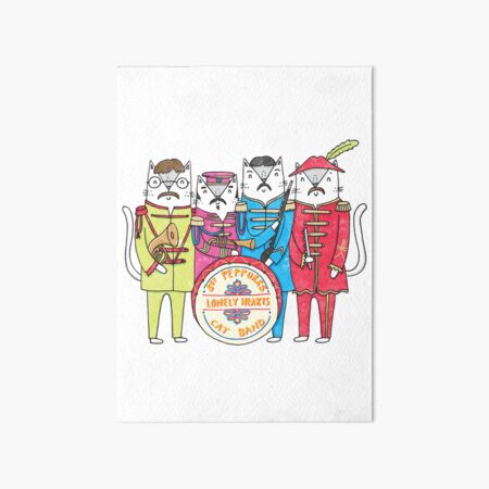 Item preview, SGT Peppurr's Lonely Hearts Cats Band designed and sold by KatieRubyMiller.