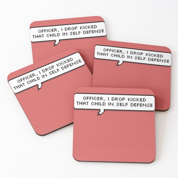 Item preview, Technoblade Quote: Officer, I Drop Kicked That Child In Self Defense designed and sold by RickSchoen.