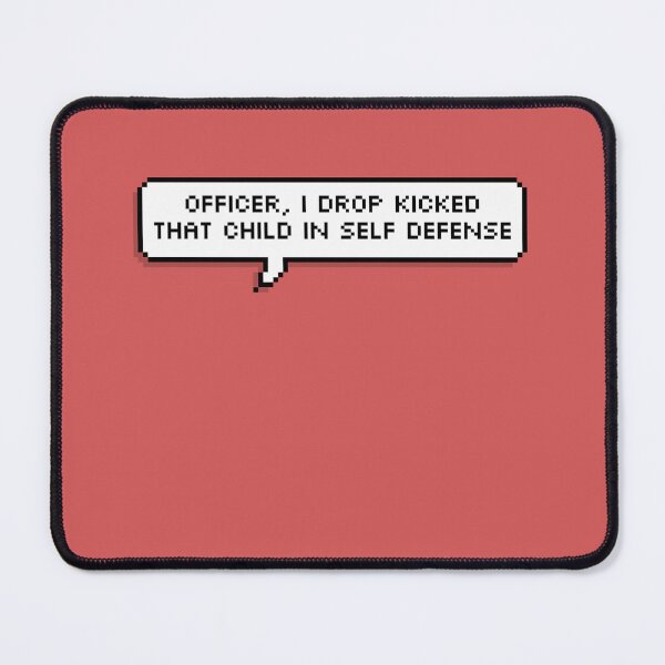 Item preview, Technoblade Quote: Officer, I Drop Kicked That Child In Self Defense designed and sold by RickSchoen.