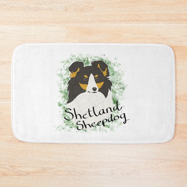 Item preview, Shetland Sheepdog - black tri watercolour and breedname designed and sold by Cynthiaetal.