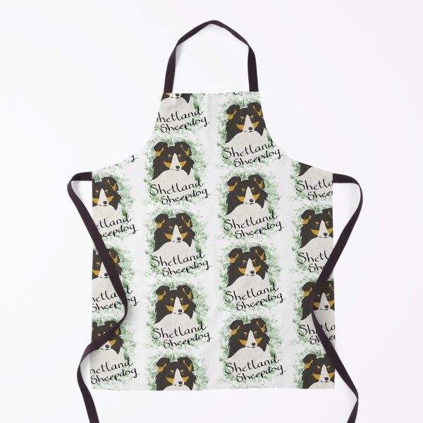 Item preview, Shetland Sheepdog - black tri watercolour and breedname designed and sold by Cynthiaetal.