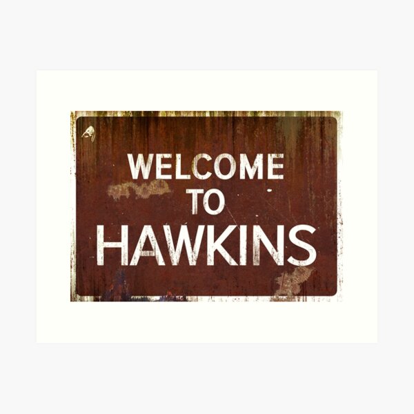 Item preview, Stranger Things - Welcome to Hawkins Sign designed and sold by pryncekiko.