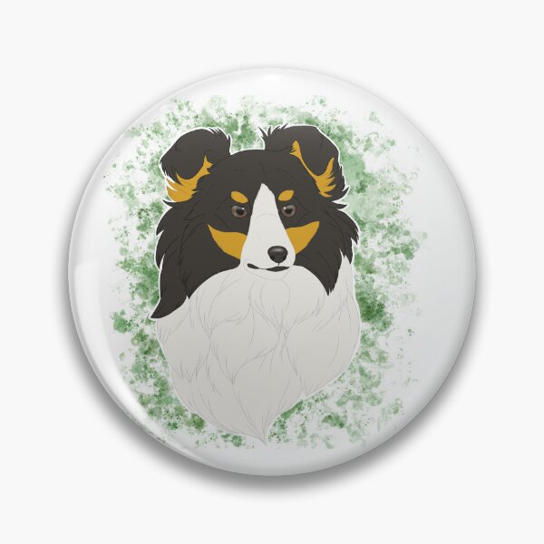 Item preview, Shetland Sheepdog - black tri watercolour designed and sold by Cynthiaetal.
