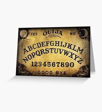 OUIJA Game Board Greeting Card