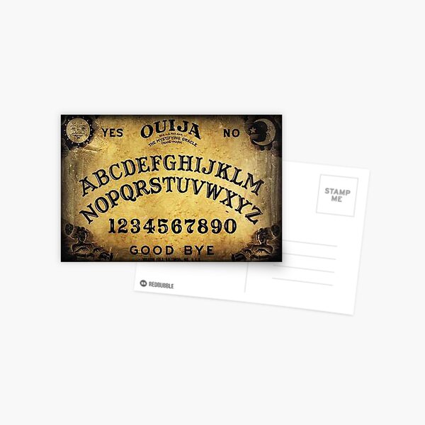 Tablero de juego OUIJA Postal