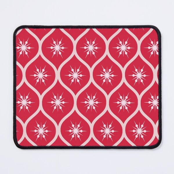 Item preview, Christmas Snowflakes on Red Ogee Pattern  designed and sold by Yasminepatterns .