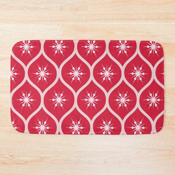 Item preview, Christmas Snowflakes on Red Ogee Pattern  designed and sold by Yasminepatterns .