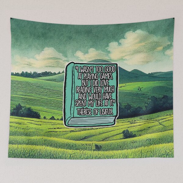 Item preview, I Love Reading (Therese of Lisieux) designed and sold by NuminousYes.