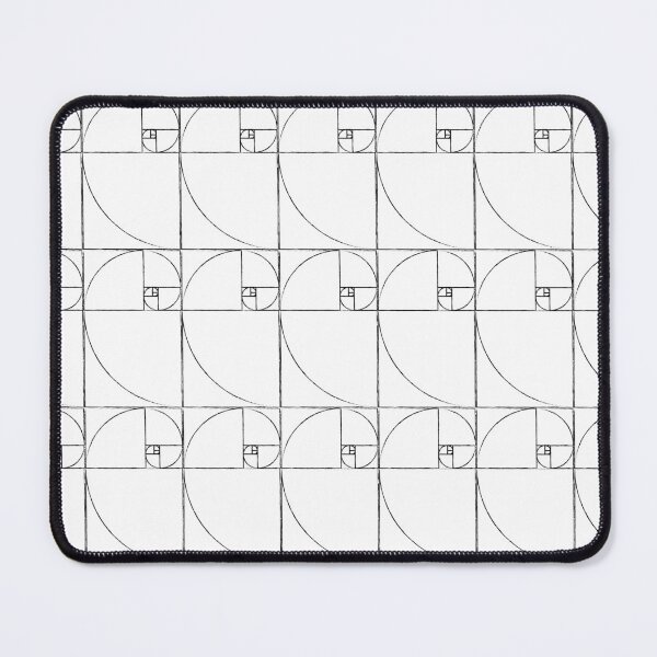 Item preview, Golden Ratio Spiral Pattern | Black over White designed and sold by ghost888.