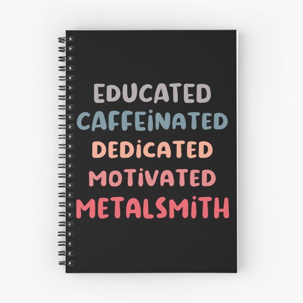 Item preview, Educated caffeinated dedicated motivated metalsmith funny metalsmith quote humor blue shades jeweler gift designed and sold by MetalicBabe.