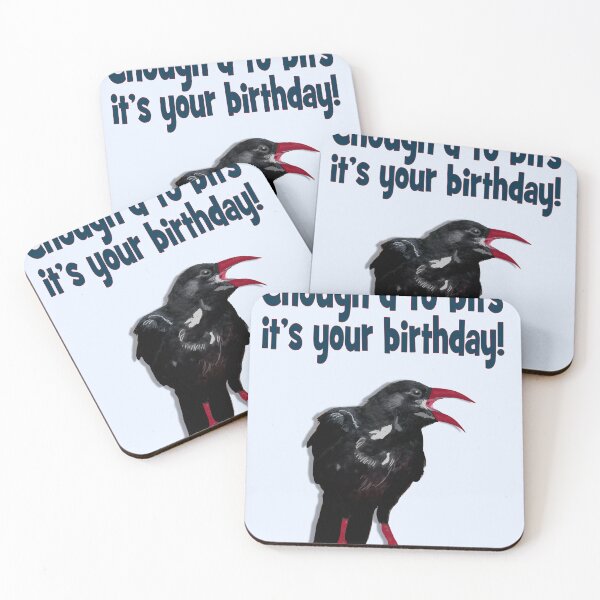 Item preview, Chough'd to bits it's your birthday designed and sold by Happyoninside.